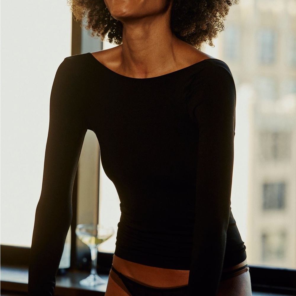 Free people low-back seamless long sleeve